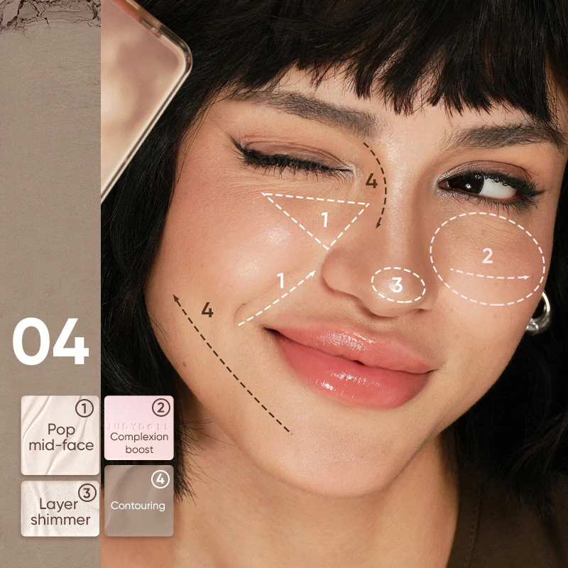 2 IN 1 Highlighter Contour Palette - Image 16