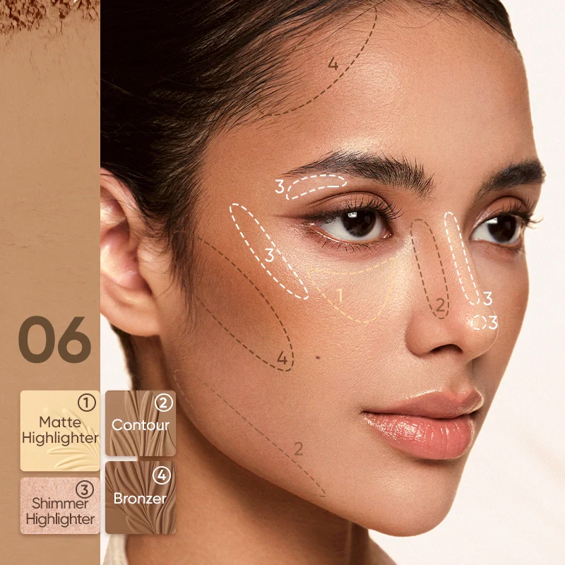 2 IN 1 Highlighter Contour Palette - Image 22