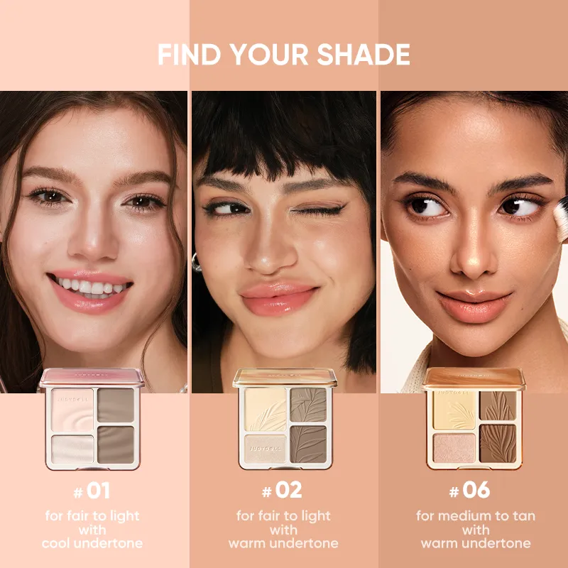 2 IN 1 Highlighter Contour Palette - Image 5