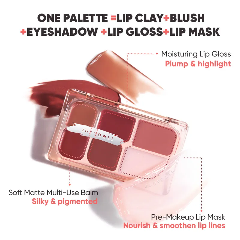 6-Color Multi-Use Lip Palette - Image 5