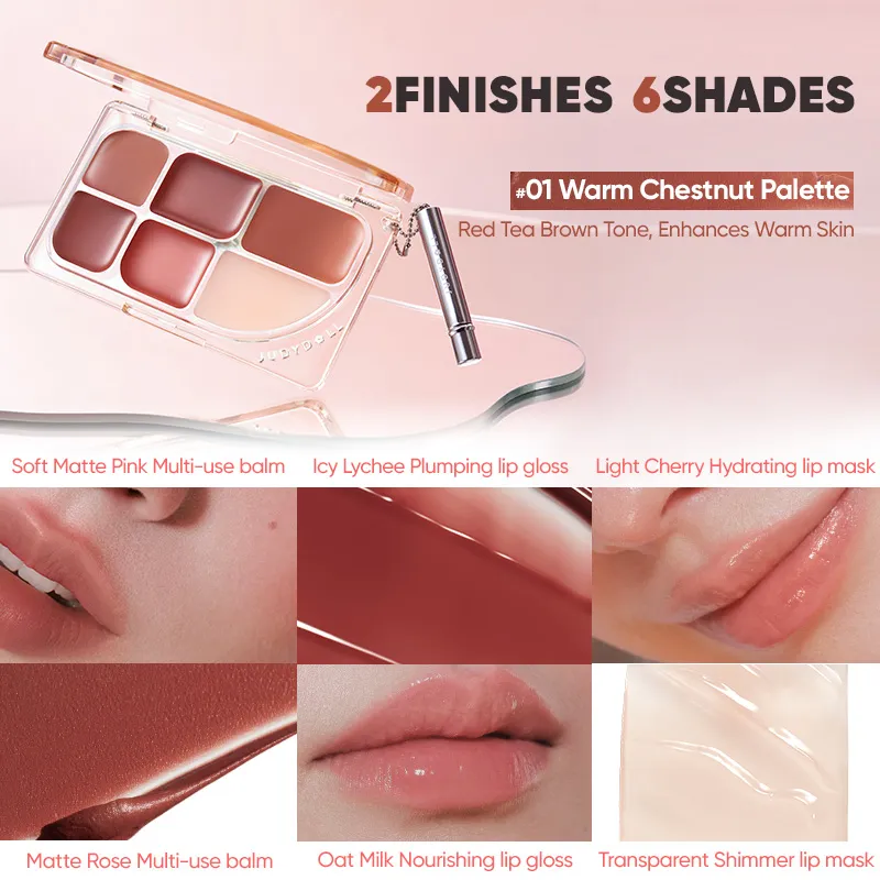 6-Color Multi-Use Lip Palette - Image 7