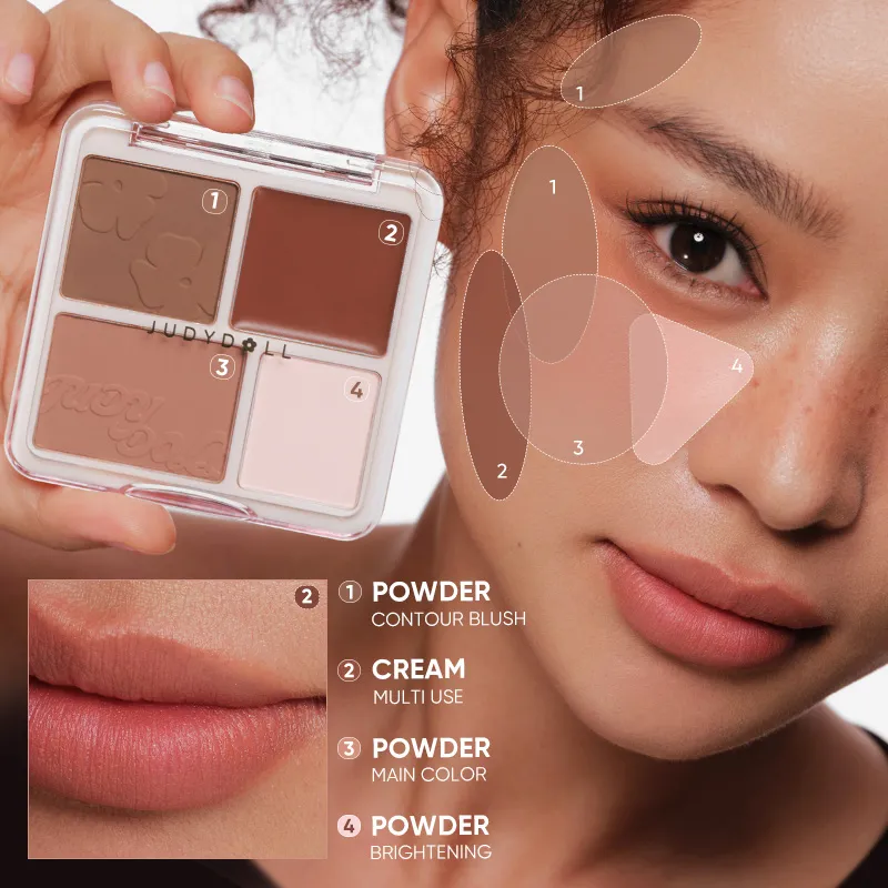 2 in 1 Blush Highlight Palette - Image 24