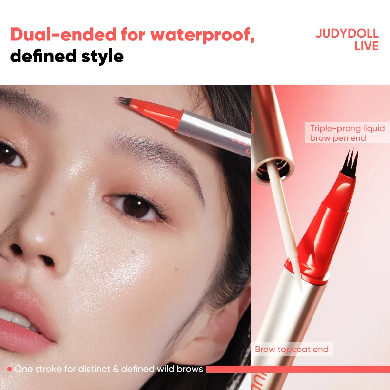 Dual-ended Triple-Prong Liquid Eyebrow Pen - Image 5