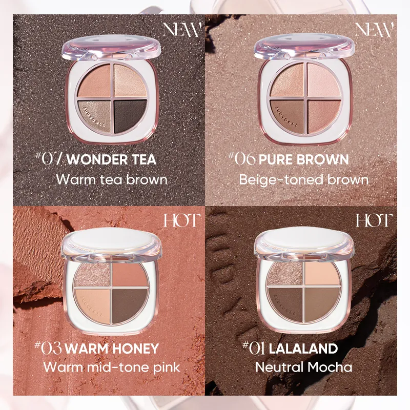 Glazed Beauty: 4-Shade Eyeshadow Palette - Image 6