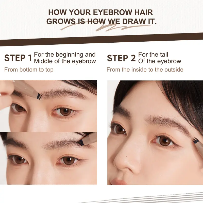 4 Tips Precise Liquid Eyebrow Pen - Image 4